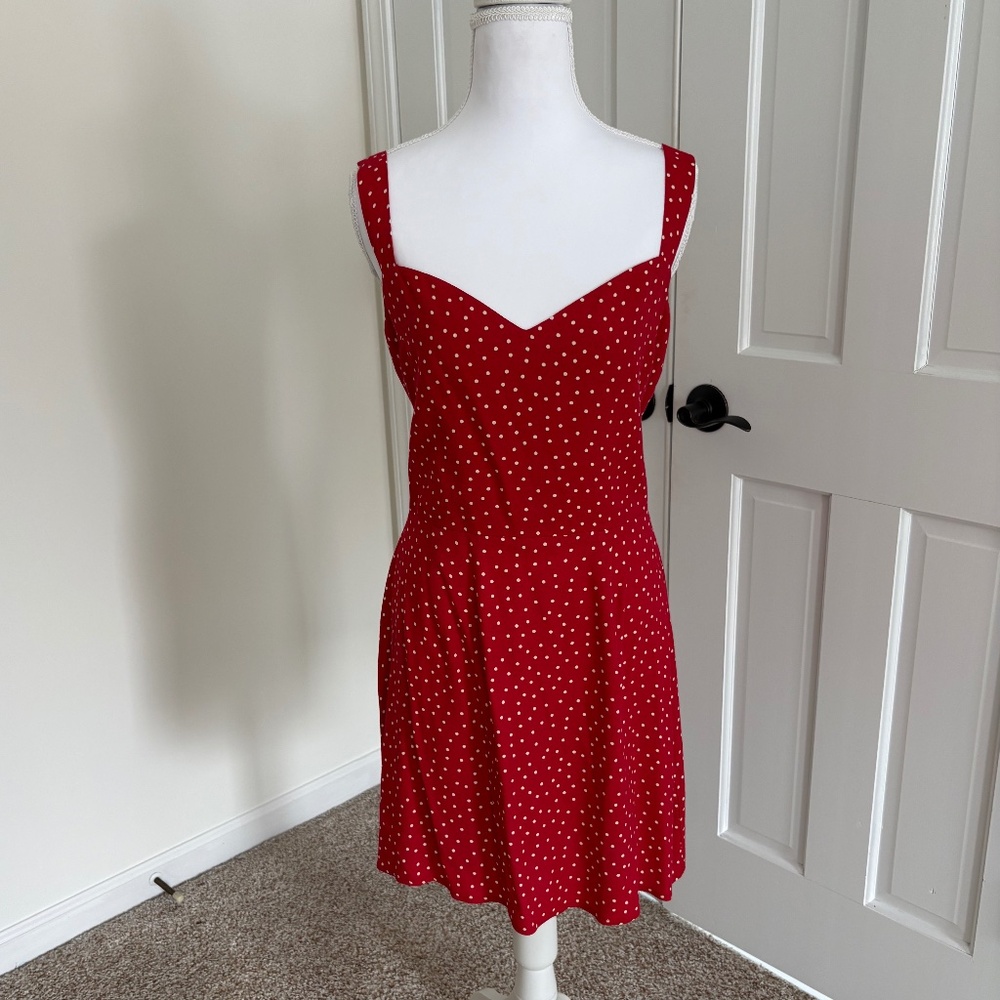 Reformation Humphreys Polka Dot Mini Dress